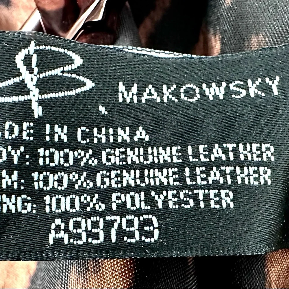 B. Makowsky Convertible Shoulder/ Crossbody Bag Insanely Soft Leather & Suede - Picture 7 of 10